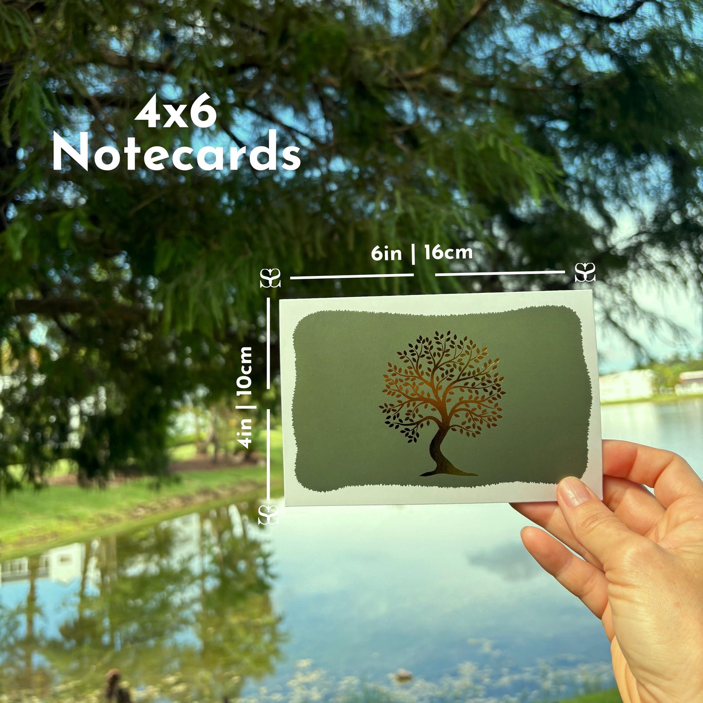 Settini Assorted Gold Note Cards – 18 Pack (4x6) with Envelopes & Sealing Stickers