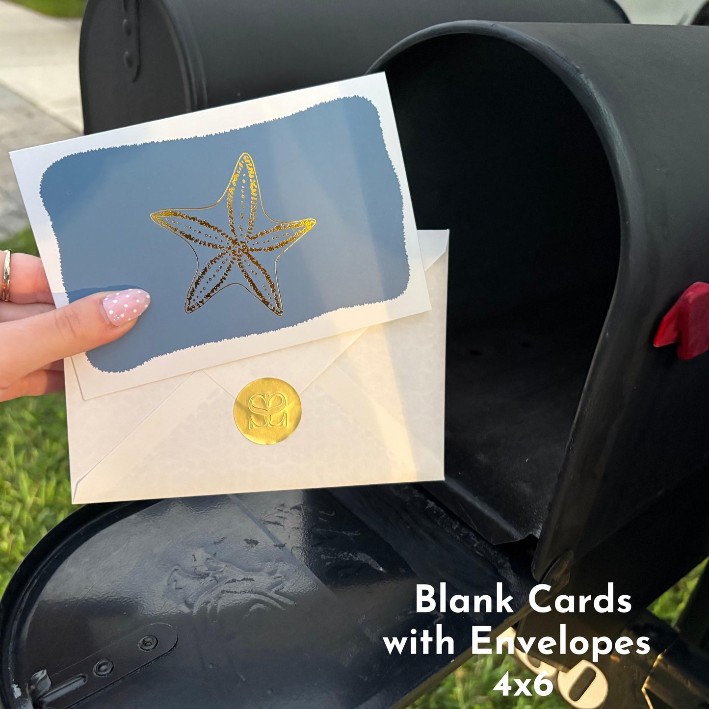 Settini Assorted Gold Note Cards – 18 Pack (4x6) with Envelopes & Sealing Stickers