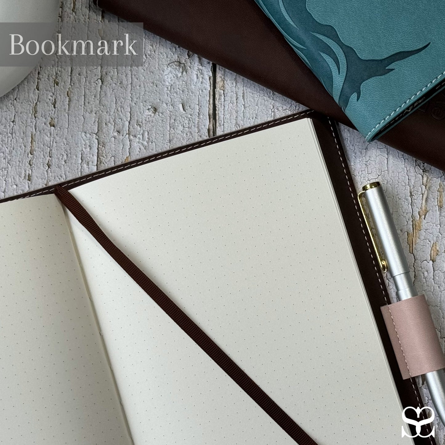 SETTINI® Dot Grid Refill Journal Notebook for Refillable Journals – Premium A5 100 gsm Sheets Ruled Notepad 8.25 x 5.5 Inches with 256 Pages and Helpful Bookmark