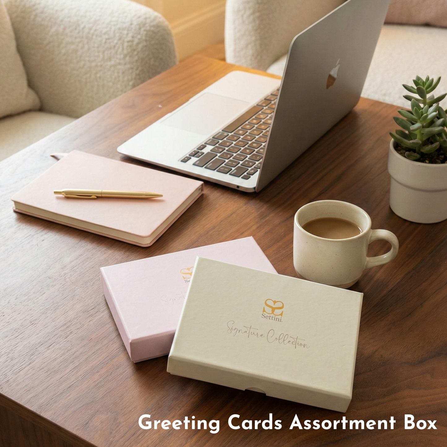 SETTINI Blank Birthday Cards With Envelopes and Gold Sealing Stickers, 18 Pack Boxed Set, 9 Assorted Gold Foil Designs, 4 x 6 in Folded Note Cards