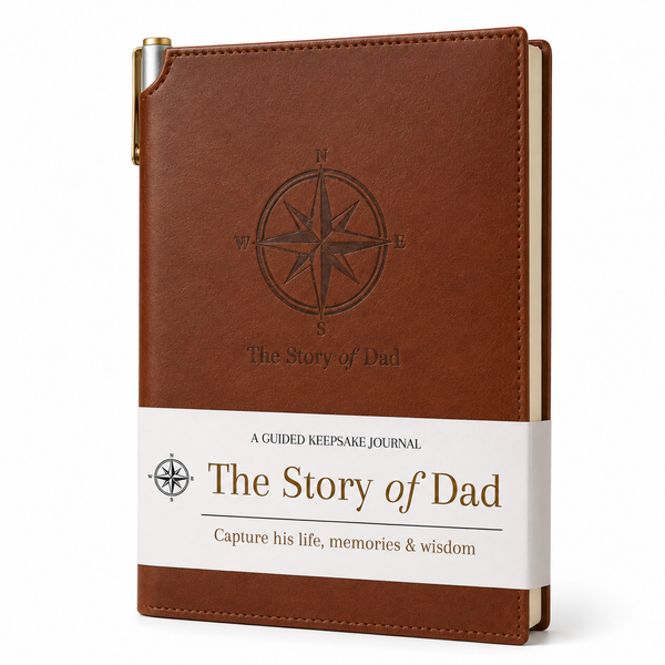 SETTINI® The Story of Dad Guided Keepsake Journal to Share His Life Story
